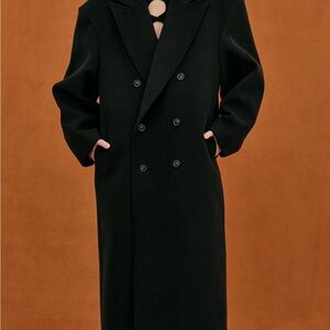 Source Unknown black oversized grandpa coat